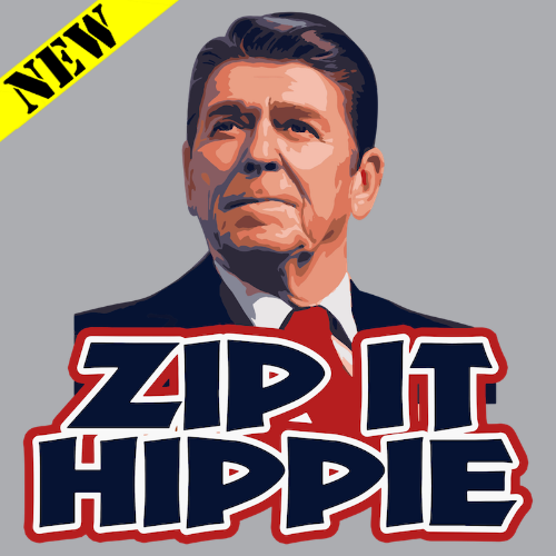 T-Shirt - Zip It Hippie