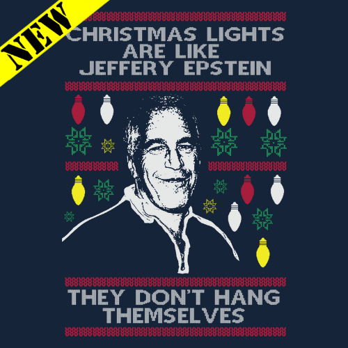 T-Shirt - Christmas Sweater - Epstein Christmas Lights