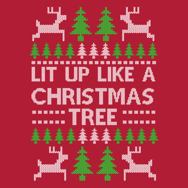Sweatshirt - Christmas Sweater - Lit Up Like A Christmas Tree