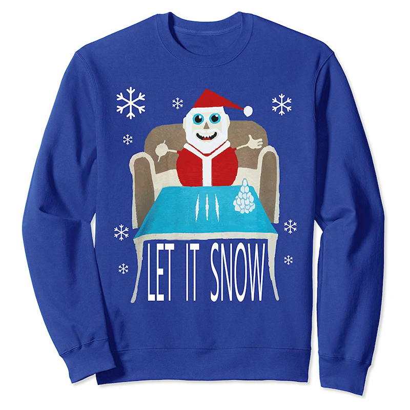 let it snow santa christmas sweater