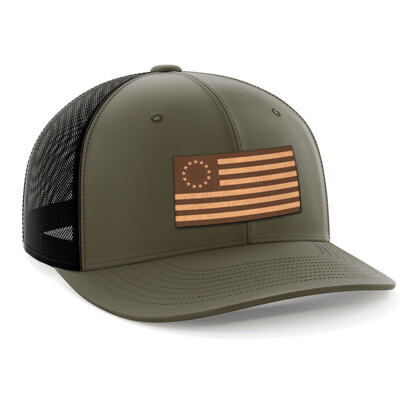 Hat - Leather Patch: 13 Colonies