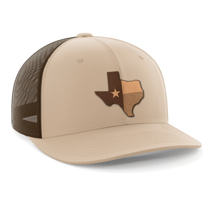 Hat - Leather Patch: Texas