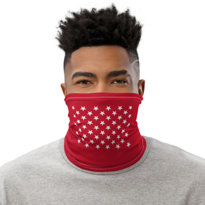 Face Mask - 50 Stars (Red)