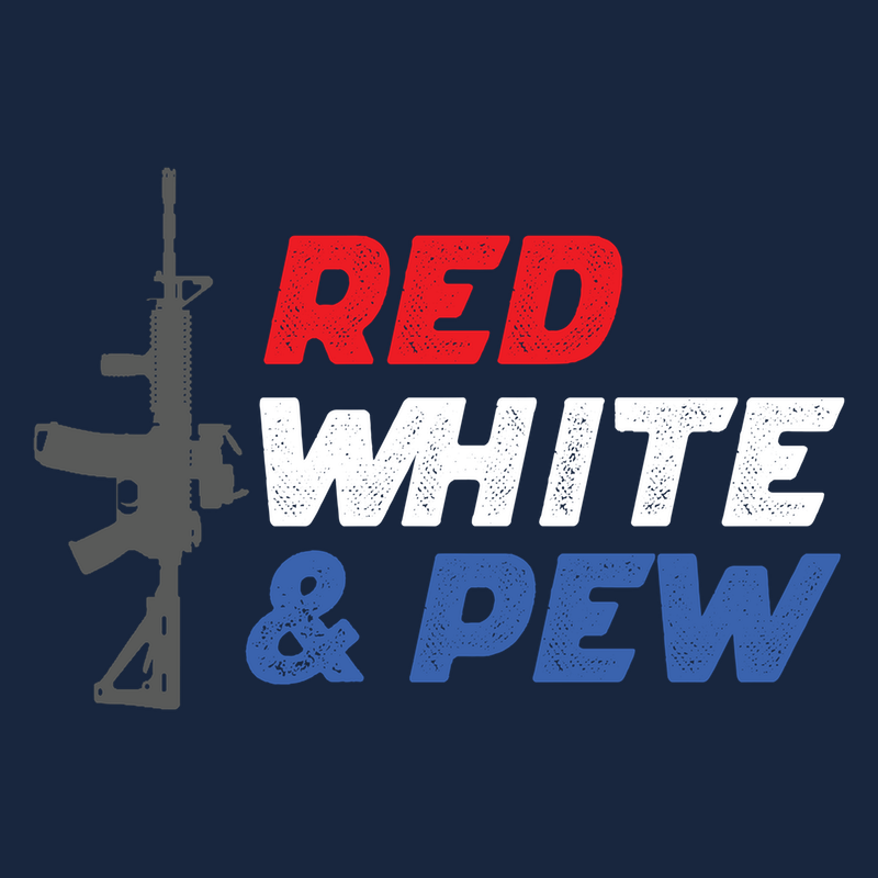 red white and pew t shirt