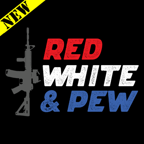 T-Shirt - Red, White, and Pew