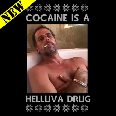Sweatshirt - Christmas Sweater - Cocaine Is A Helluva Drug