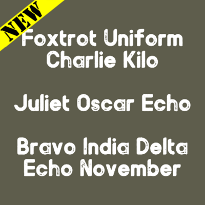 T-Shirt - Foxtrot Juliet Bravo