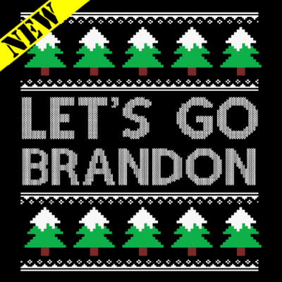 T-Shirt - Christmas Sweater - Let's Go Brandon