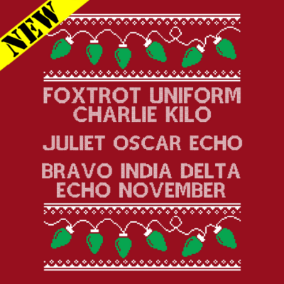 T-Shirt - Christmas Sweater - Foxtrot Juliet Bravo