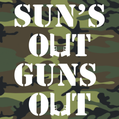 $10 Tank Top - Sun's Out, Guns Out (Camo)