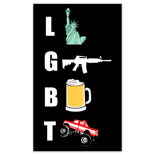 Sticker - Liberty, Guns, Beer, Trucks