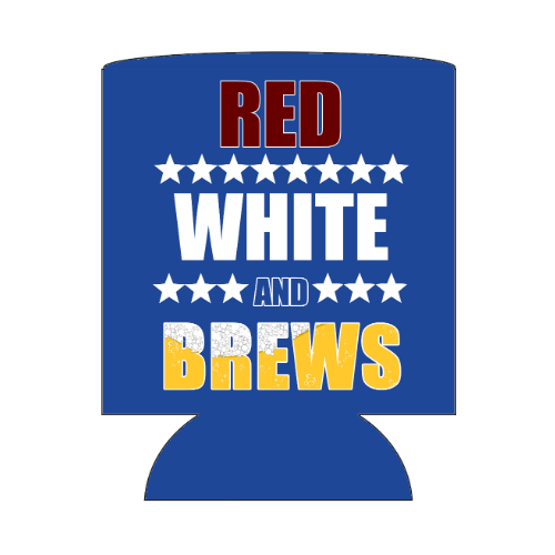 Koozie - Red, White, and Brews