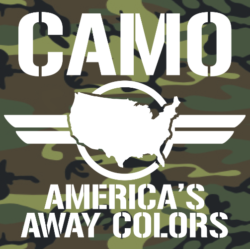 T-Shirt - Camo: America's Away Colors (Woodland)