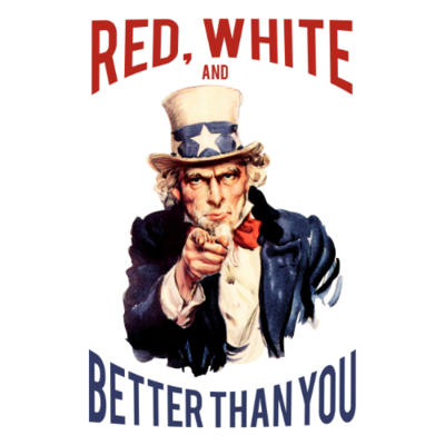 T-Shirt - Red, White and Better Than You