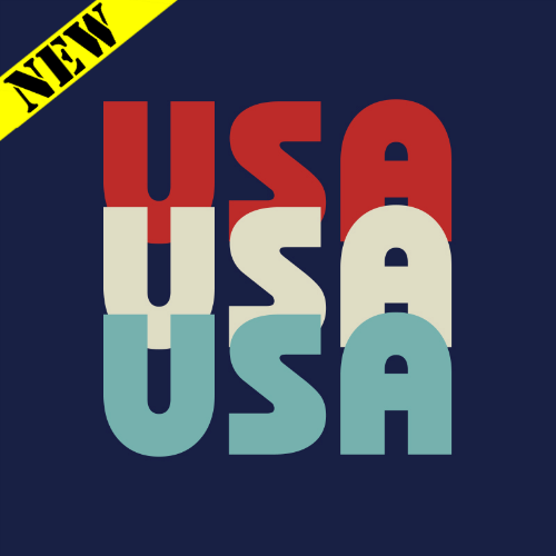 T-Shirt - USA Tri-Color