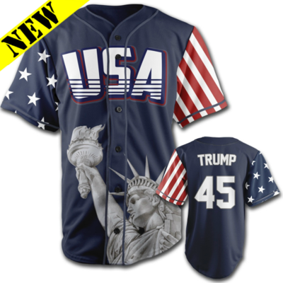 GH Baseball Jersey - Trump #45 (Navy)