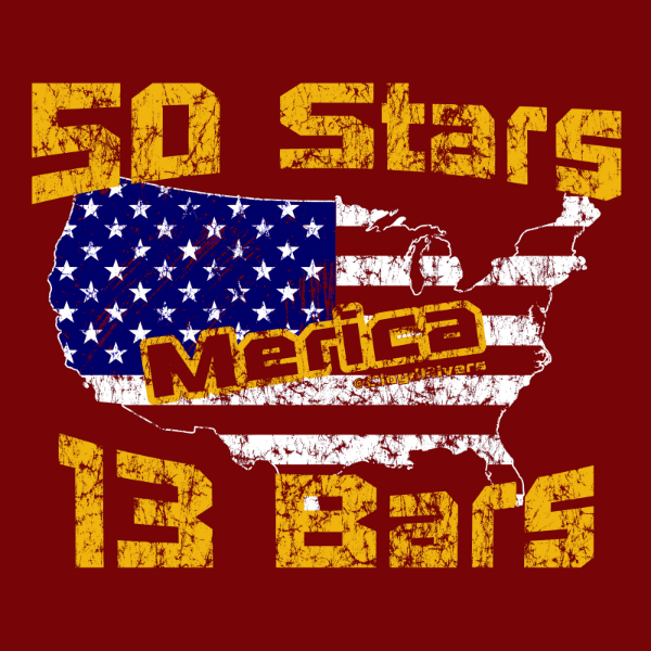Hoodie - Merica. 50 Stars & 13 Bars