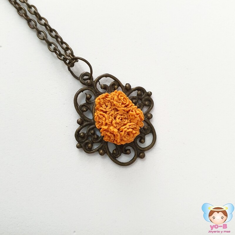 Collar Camafeo Cempasuchil
