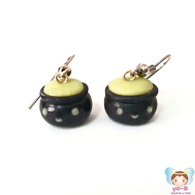 Aretes Caldero Kawaii