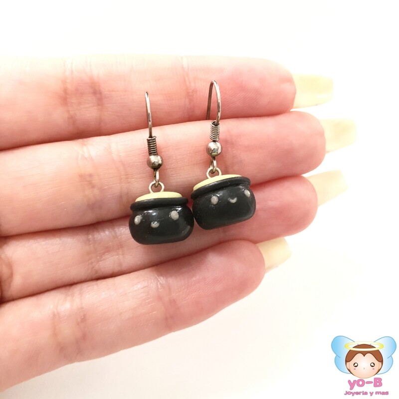 Aretes Caldero Kawaii