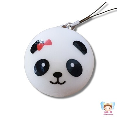 Pan Panda mini 4cm MOÑO ROJO