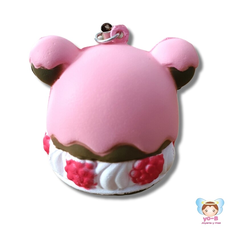Cream puff RILAKKUMA ROSA Y NEGRO