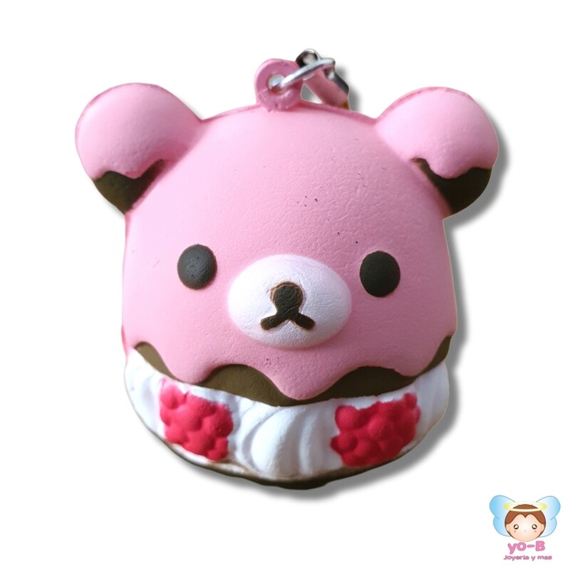 Cream puff RILAKKUMA ROSA Y NEGRO