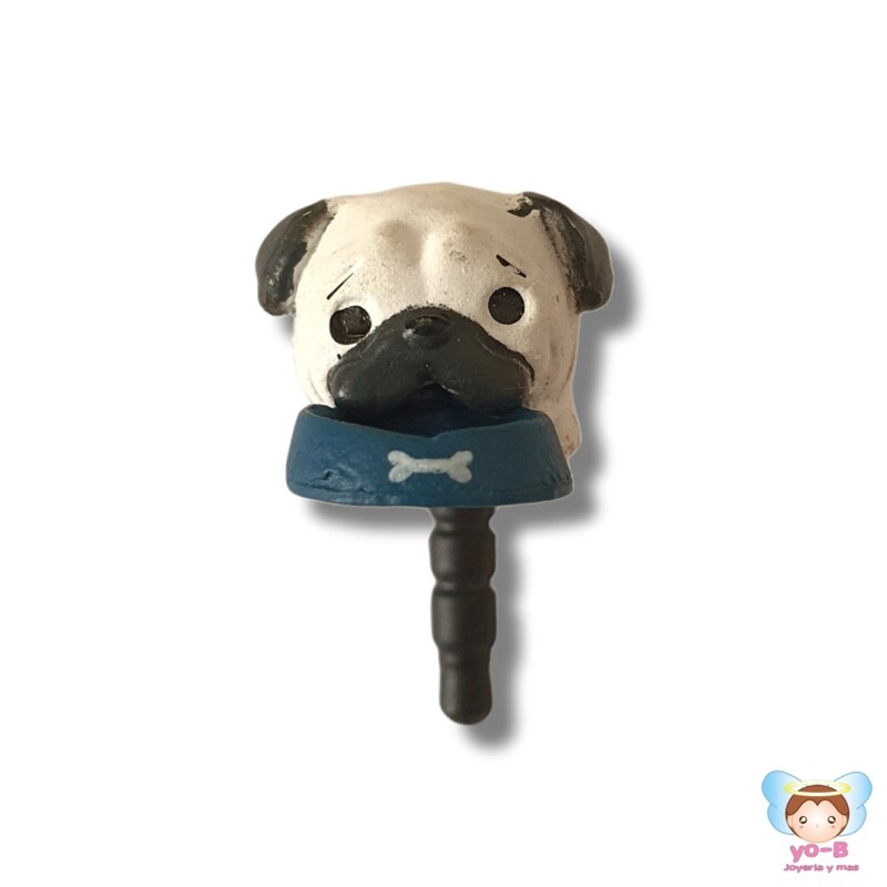 Adorno para celular perrito BLANCO