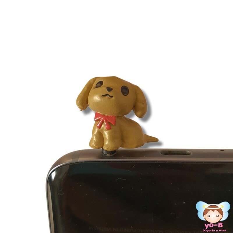 Adorno para celular perrito CAFE
