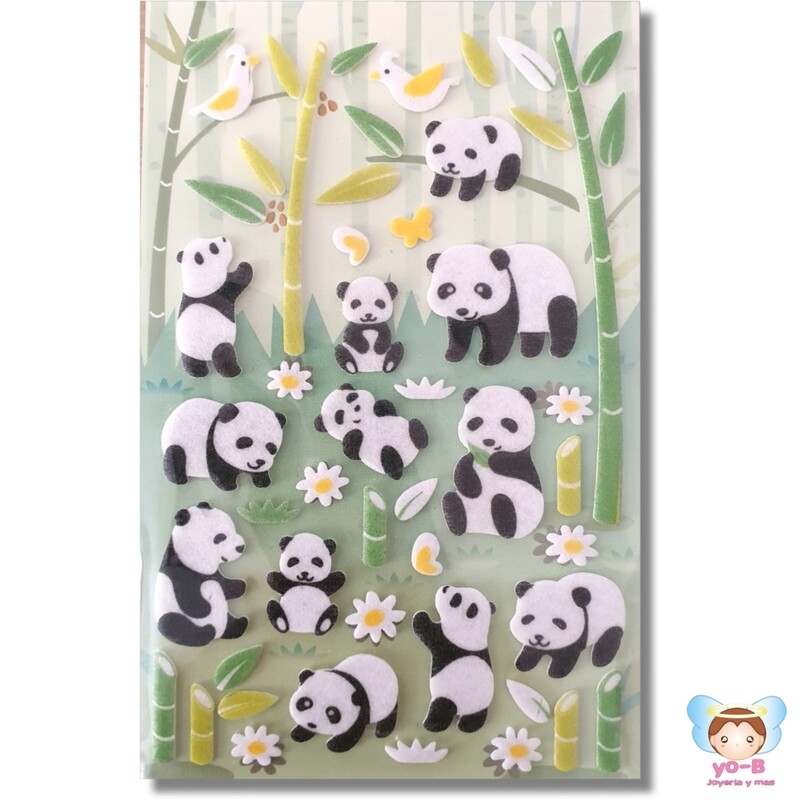 Sticker 3D de fieltro PANDA