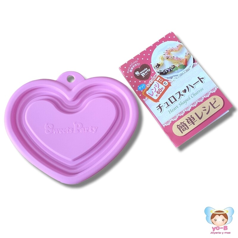 Molde para Churros en forma de corazón
