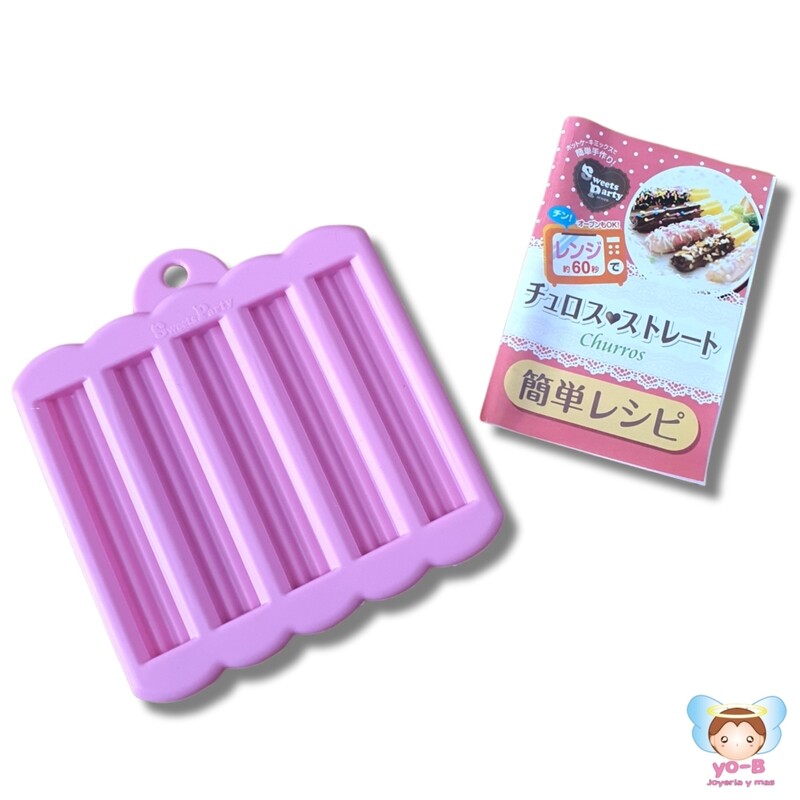 Molde para  hacer Churros en horno de microondas