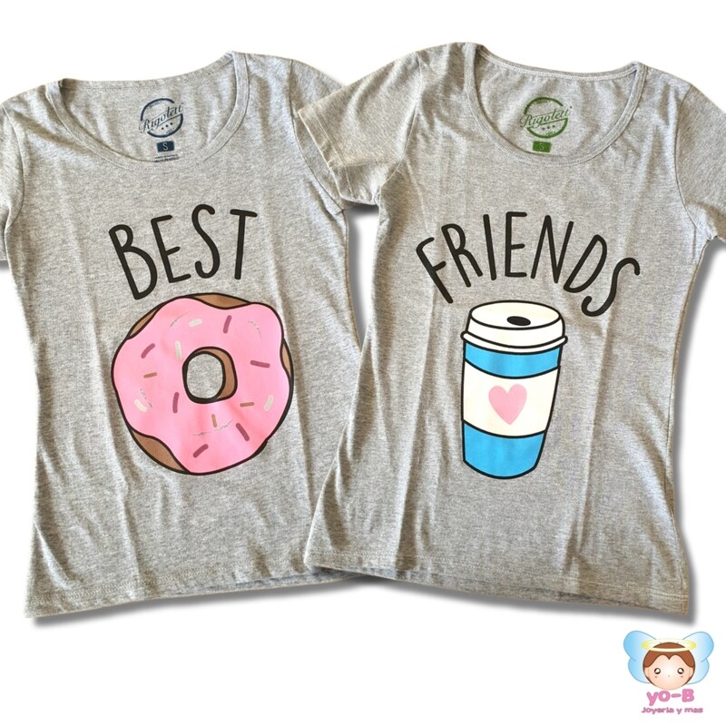 Playeras Best Friends DONA y VASO DE CAFE