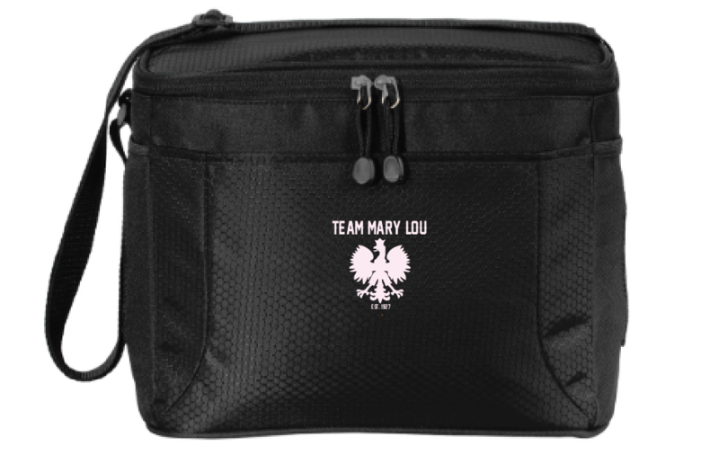12-can Cube Cooler with logo
