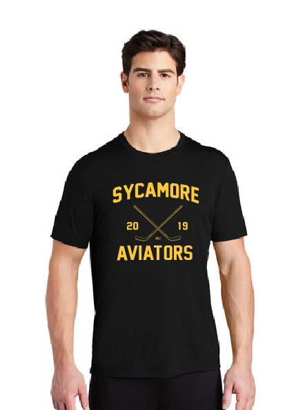 Aves Hockey Black Sport-Tek Posi-UV Pro Tee