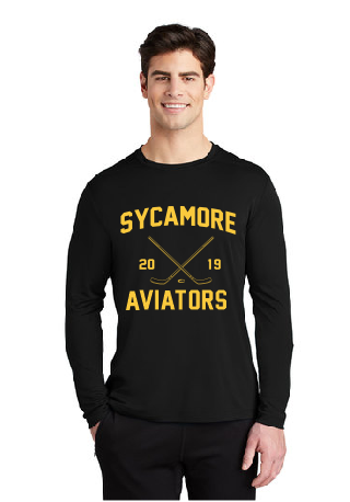 Aves Hockey Black Sport-Tek Posi-UV Long Sleeve