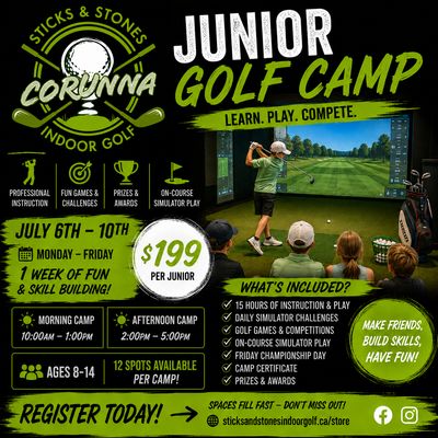 Junior Golf Camp (CORUNNA) 2pm-5pm Junior Golf Camp (CORUNNA) 2pm-5pm
