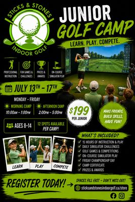 Junior Golf Camp (SARNIA) 10am-1pm Junior Golf Camp (SARNIA) 10am-1pm