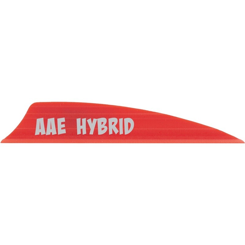 Aae Hybrid 1.85 Vanes Red 1.85 In. Shield Cut 100 Pk.
