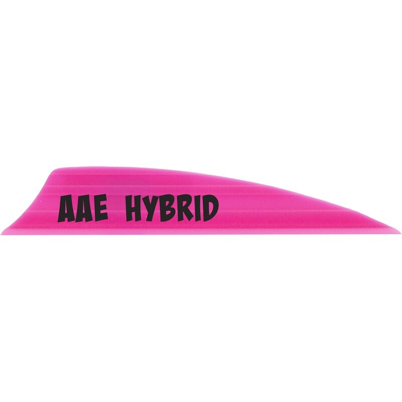 Aae Hybrid 2.0 Vanes Hot Pink 1.95 In. Shield Cut 100 Pk.