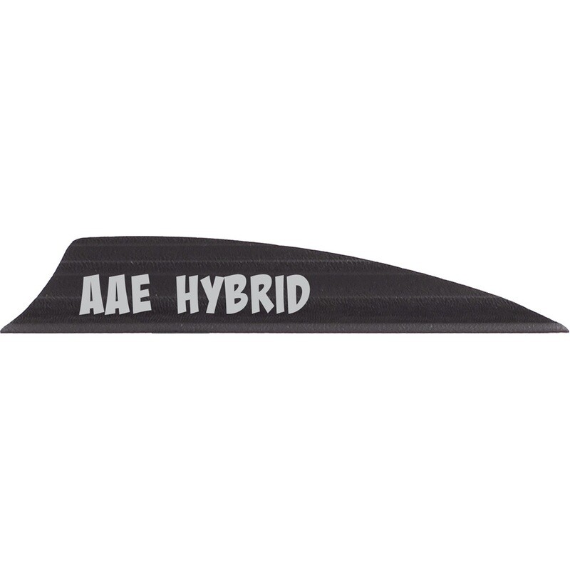Aae Hybrid 1.85 Vanes Black 1.85 In. Shield Cut 100 Pk.
