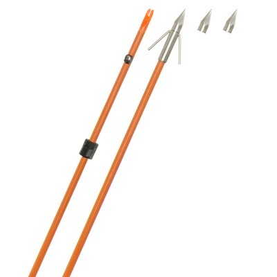 Fin Finder Raider Pro Bowfishing Arrow Orange W/big Head Point