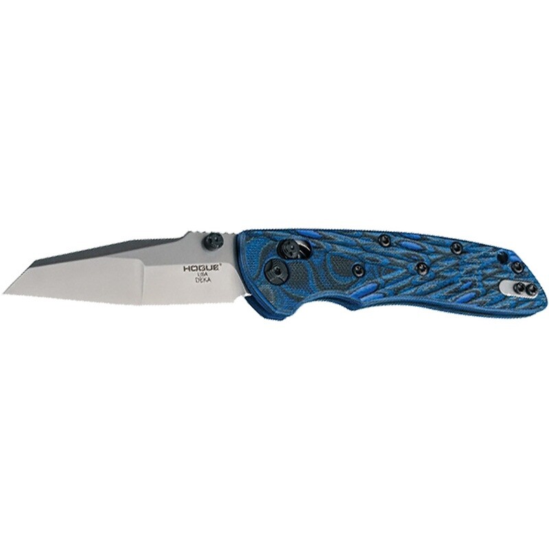 Hogue Deka Folding Knife Blue 3.25 In. Able Lock Hogue Deka Folding Knife Blue 3.25 In. Able Lock