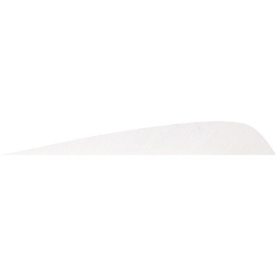 Gateway Parabolic Feathers Flo White 4 In. Rw 50 Pk.