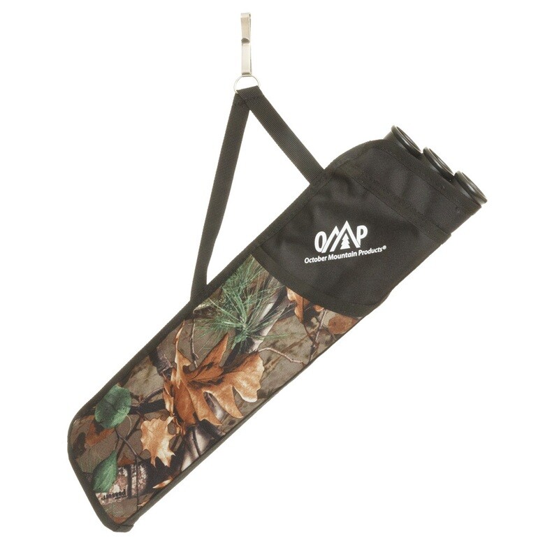 October Mountain Hip Quiver 3-tube Camo Rh/lh