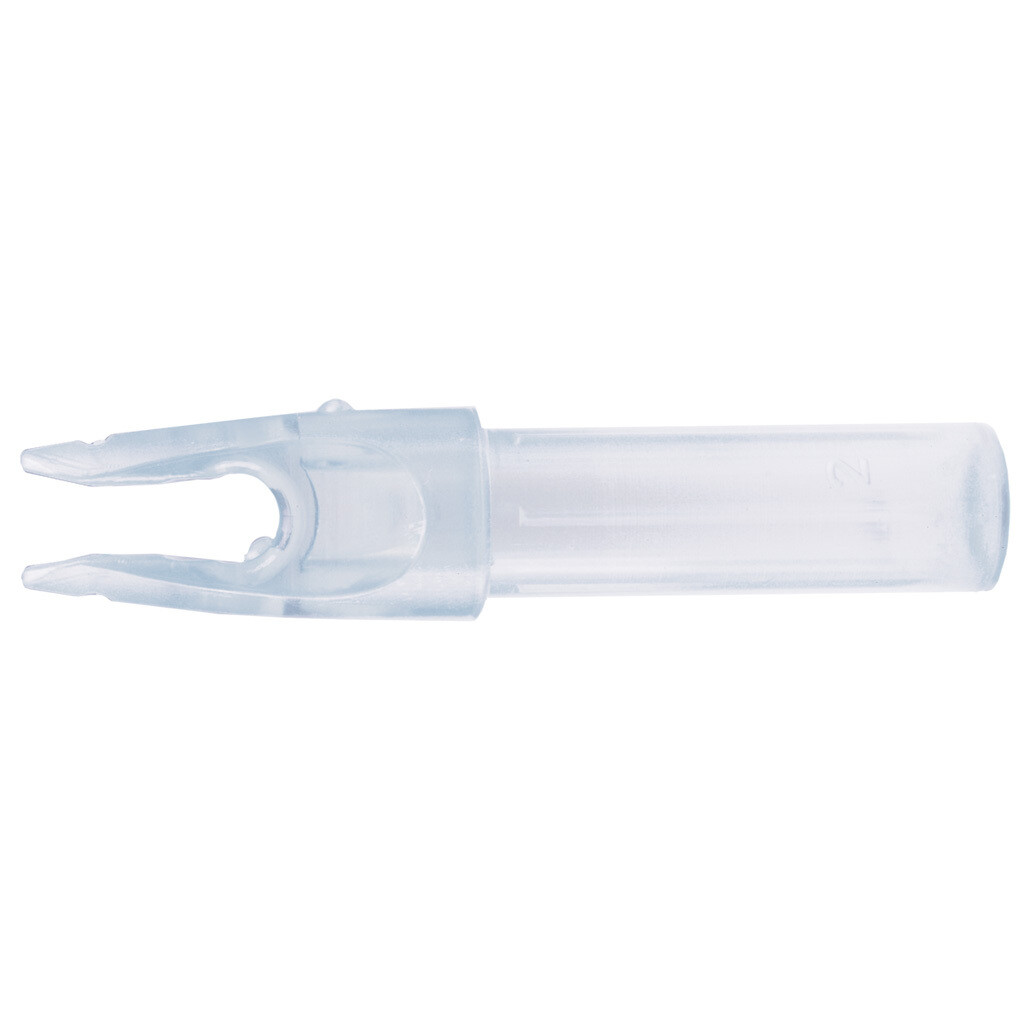 Carbon Express Launchpad Nocks Clear .244 12 Pk.