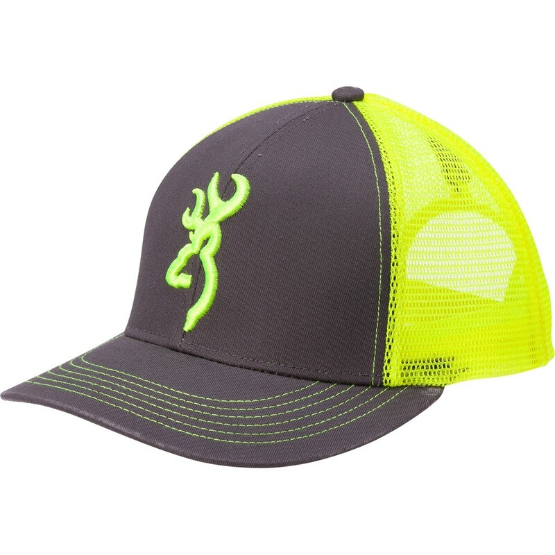 Browning Flashback Hat Charcoal/neon Green Browning Flashback Hat Charcoal/neon Green