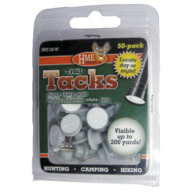 Hme Plastic Reflective Tacks White 50 Pk.