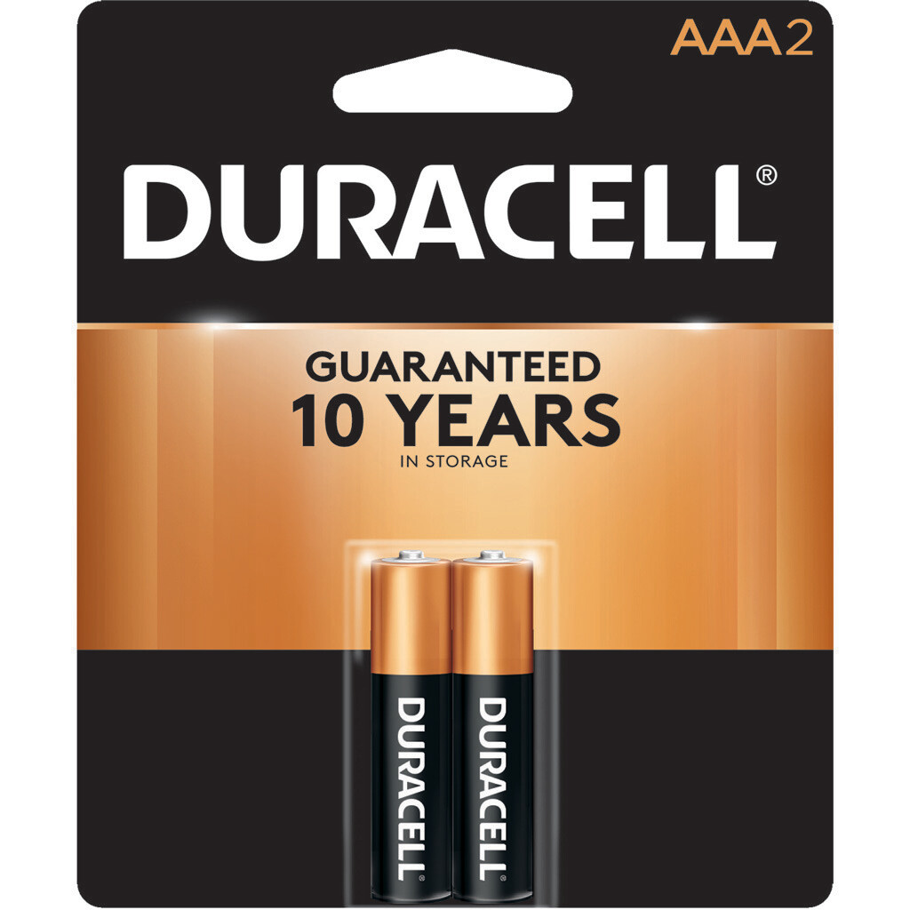 Duracell Coppertop Batteries Aaa 2 Pk. Duracell Coppertop Batteries Aaa 2 Pk.