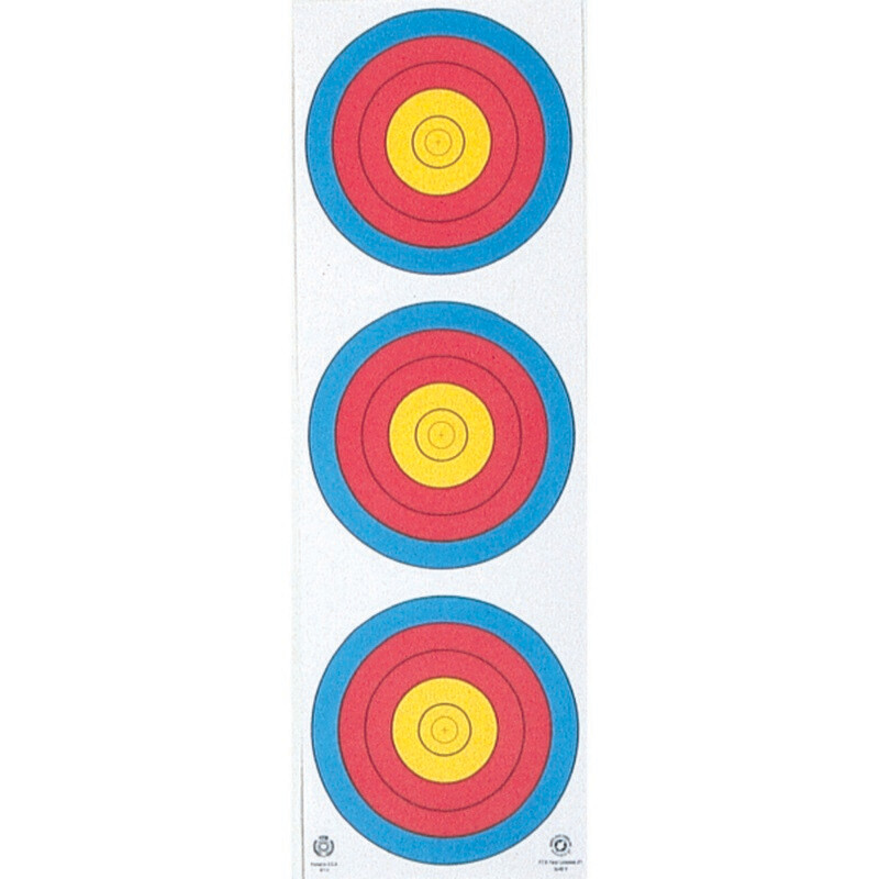 Maple Leaf Target Face 3-spot Vertical 25 Pk.